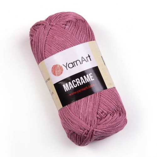 YarnArt macrame 141 (брусника), 100% полиэстер, 90гр., 130 м.