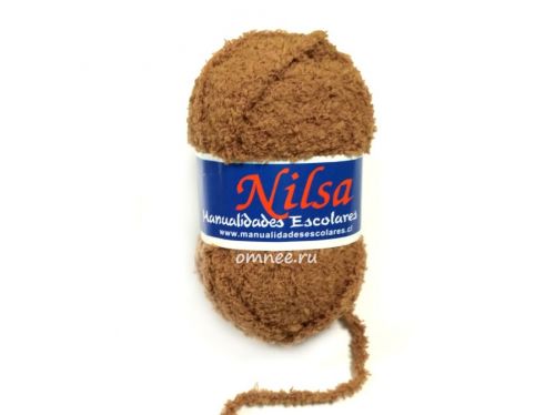 Пряжа плюшевая Nilsa (Fashion Baby Soft), цв.: 13 св.коричневый