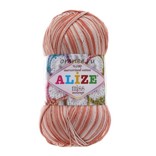 Alize Miss Melange 50874, 100% хлопок мерсеризованный, 50гр., 280 м.