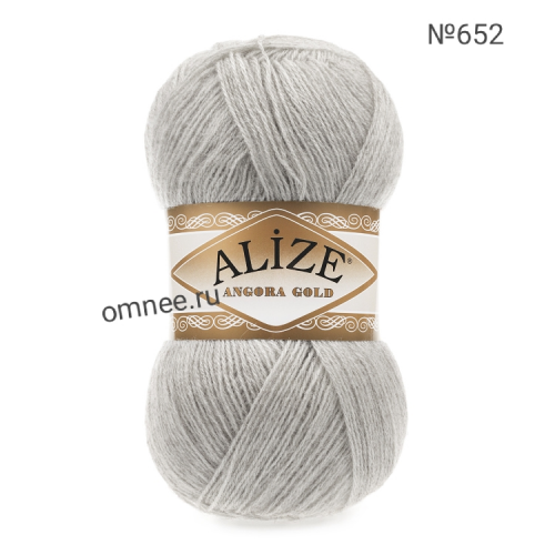 Alize Angora gold 652 (пепельный), 80% акрил, 20% шерсть, 100 гр. 550 м.