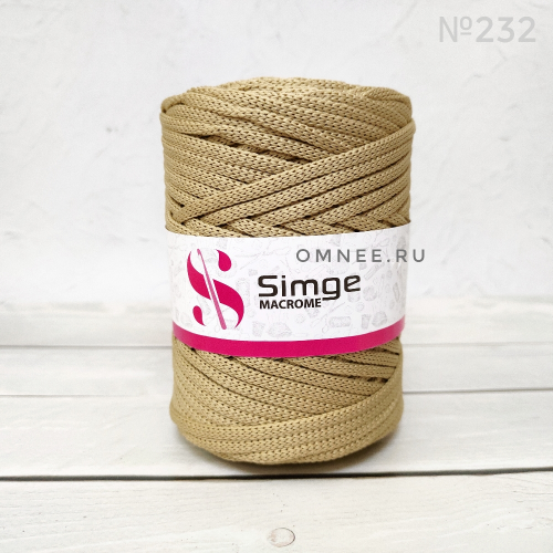 Шнур Simge MACROME, ПЭ 4 мм 100м, цв.: 232 бежевый