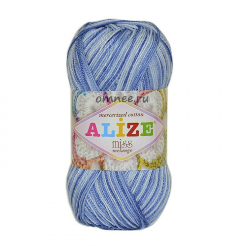Alize Miss Melange 50867, 100% хлопок мерсеризованный, 50гр., 280 м.